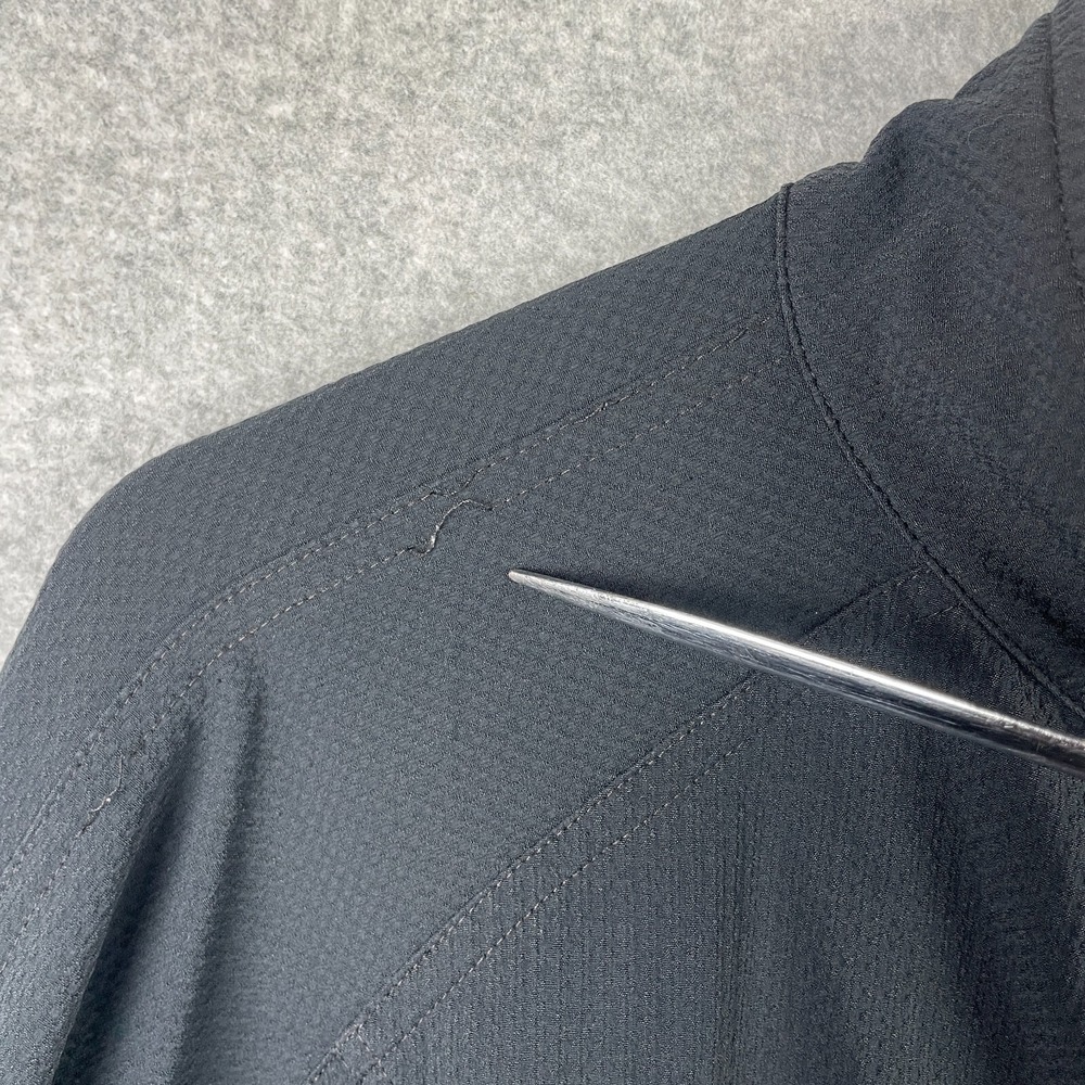 Vintage Nike Jacket Womens Medium Black Full Zip Sphere Dry Track  Running - Picture 15 of 16